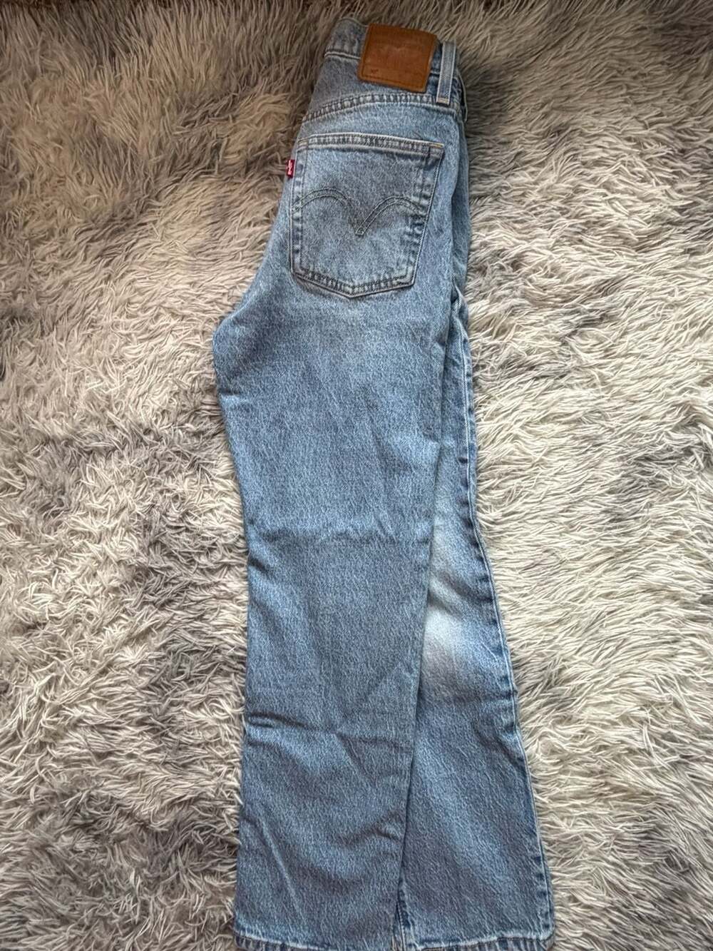 Levi's Premium 501 Original Fit Jeans Light Wash Size 25x28 - Picture 9 of 9